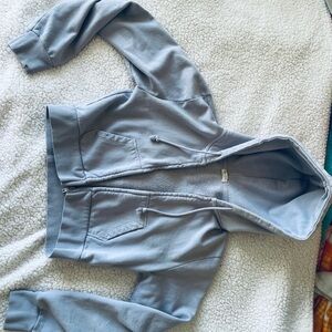 Light blue John Galt cropped hoodie from PacSun /Brandy Melville